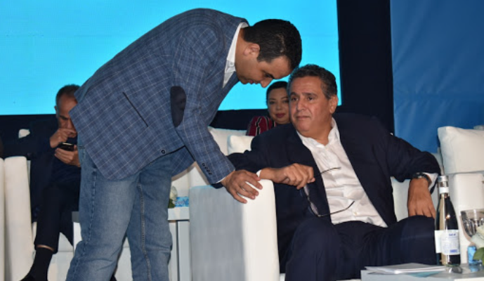 أخنوش وبايتاس في عمل فني