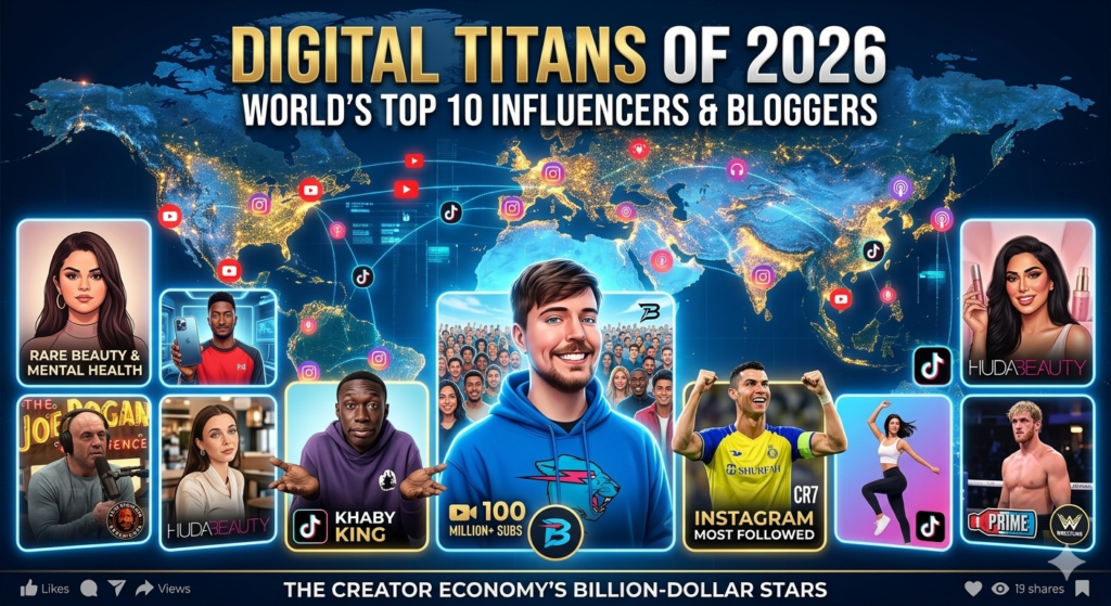 The World’s Top 10 Influencers & Bloggers: Digital Titans of 2026 ...