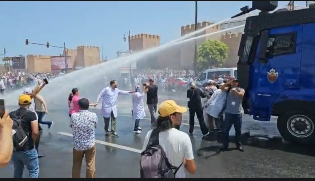 قمع أطر الصحة بالرباط