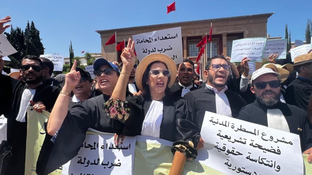 المحامون بالمغرب في اضراب عام