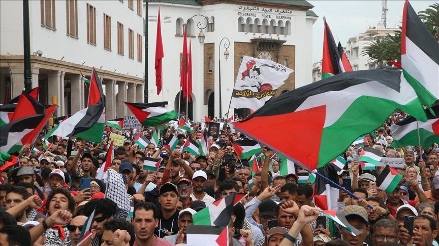 تهجير الفلسطينيين يلهب الشارع المغربي